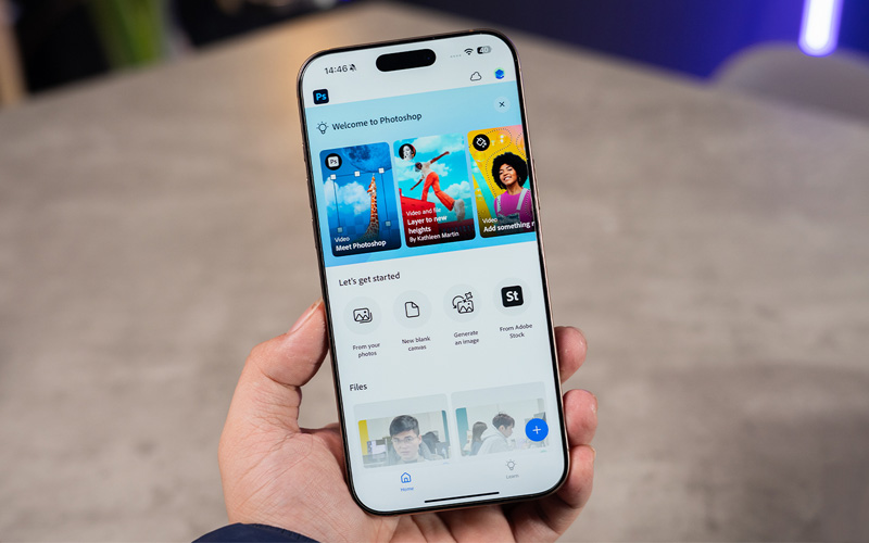Trải nghiệm Adobe Photoshop trên iPhone 16 Pro Max