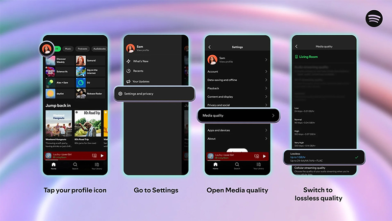Hướng dẫn chi tiết cách kích hoạt Lossless trên Spotify