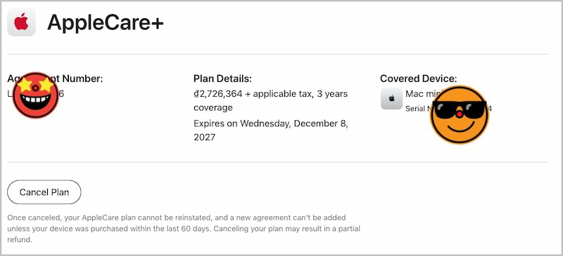 Hủy AppleCare+