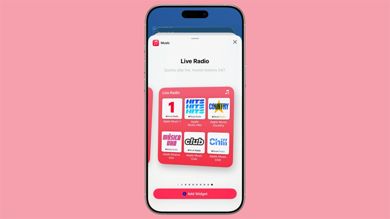 Apple Music của iOS 26 Beta 2 có thêm widget Radio trực tiếp
