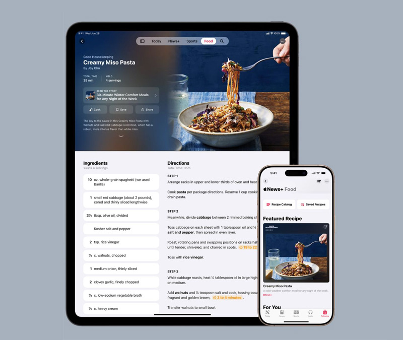 Apple News Food tổng hợp công thức nấu ăn 