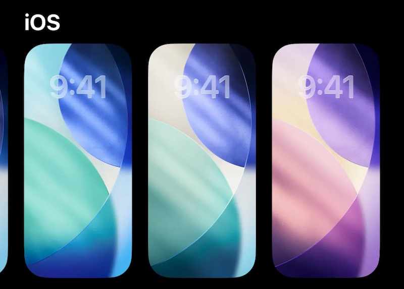 iOS 26 beta 3 với màu sắc hình nền đa dạng