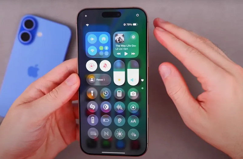iOS 26 beta 3 Trung tâm điều khiển (Control Center)