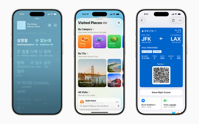 Cập nhật cho Apple Music, Maps và Wallet