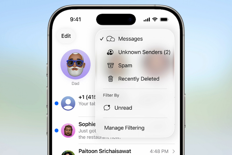 iOS 26 kiểm soát tin nhắn rác