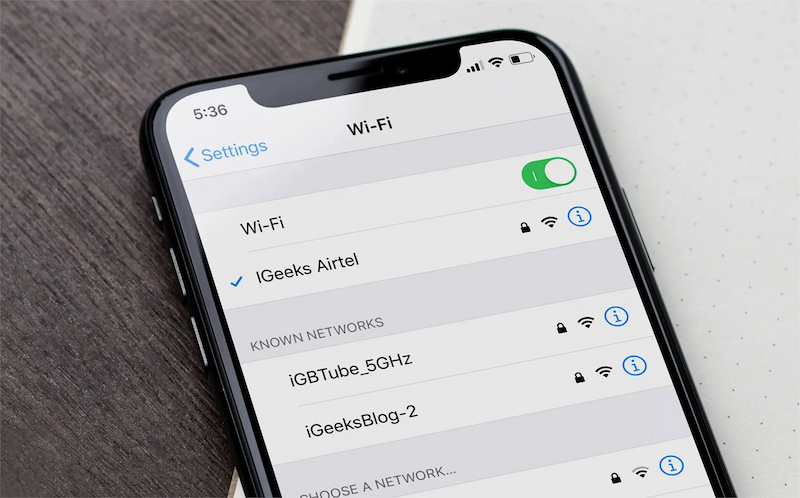 Kiểm tra kết nối mạng trên iPhone