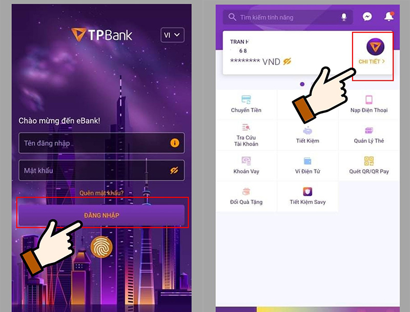 Cách kiểm tra số dư tài khoản TPBank qua Mobile Banking