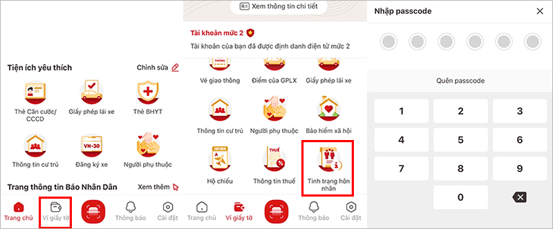 Các bước kiểm tra tình trạng hôn nhân trên VNeID