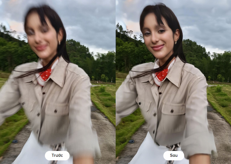 Làm nét khuôn mặt AI