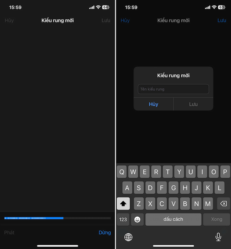 Lưu kiểu rung mới trên iPhone