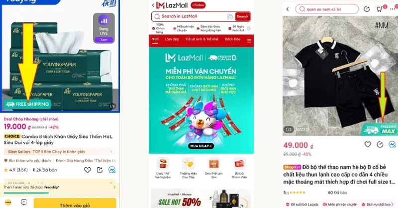 Mã Freeship Lazada giúp người mua được giảm hoặc miễn phí cước vận chuyển