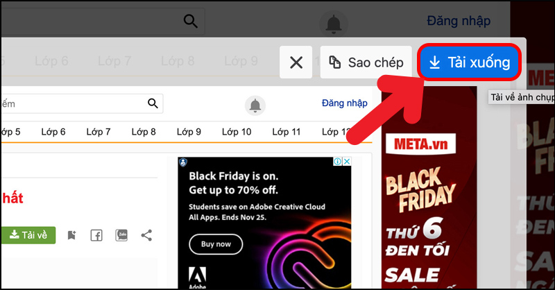 Lưu ảnh hoặc mở bằng Xem trước 