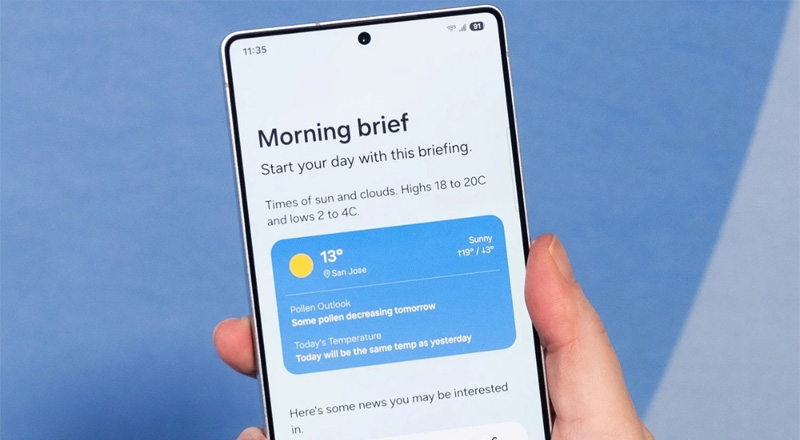 Tính năng Tóm tắt buổi sáng Morning Brief của Now Brief