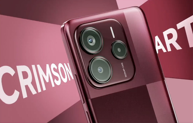 Phiên bản màu Crimson Art của Redmi Note 14 SE 5G