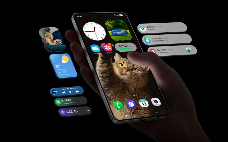 Galaxy S25 Edge hoạt động với One UI 7 hoàn toàn mới, dành cho AI