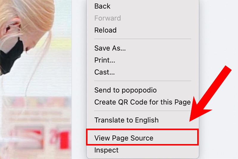Sử dụng mã nguồn trang web
