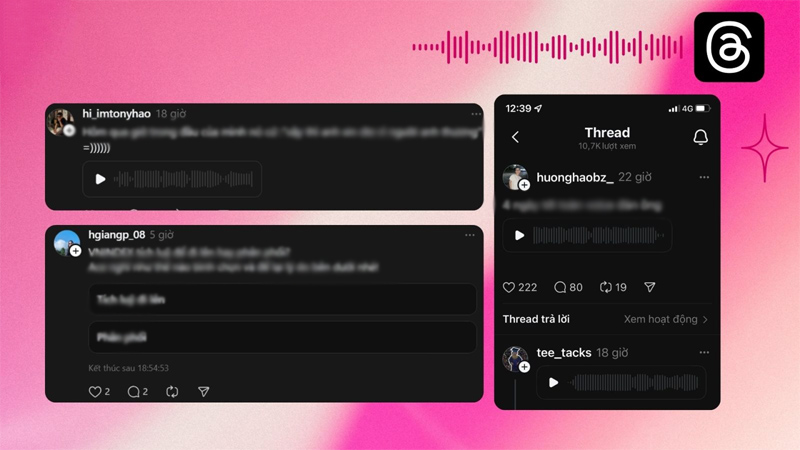 Tải Voice trên Threads mang đến nhiều lợi ích