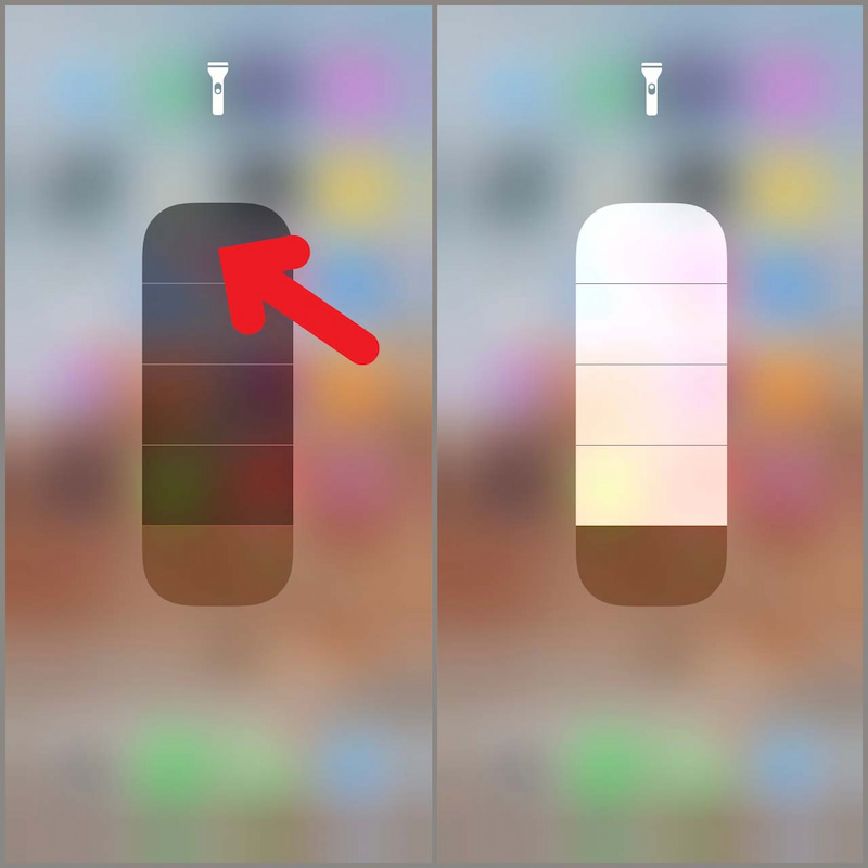 Tăng mức độ sáng đèn pin iPhone