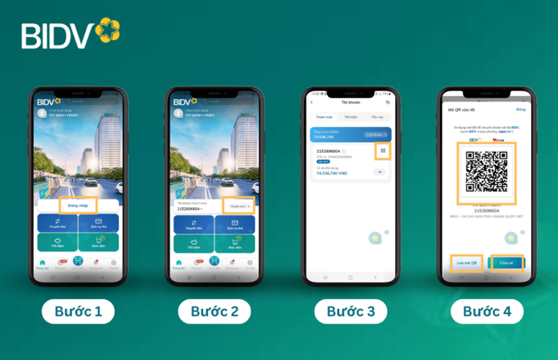Tạo mã QR BIDV cá nhân cố định