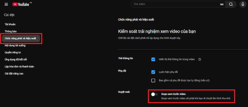 Tắt tính năng tự động phát video Youtube trên máy tính