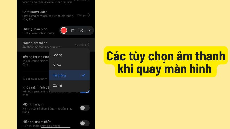 Nhấn vào biểu tượng Cài đặt và chọn Nguồn âm thanh 