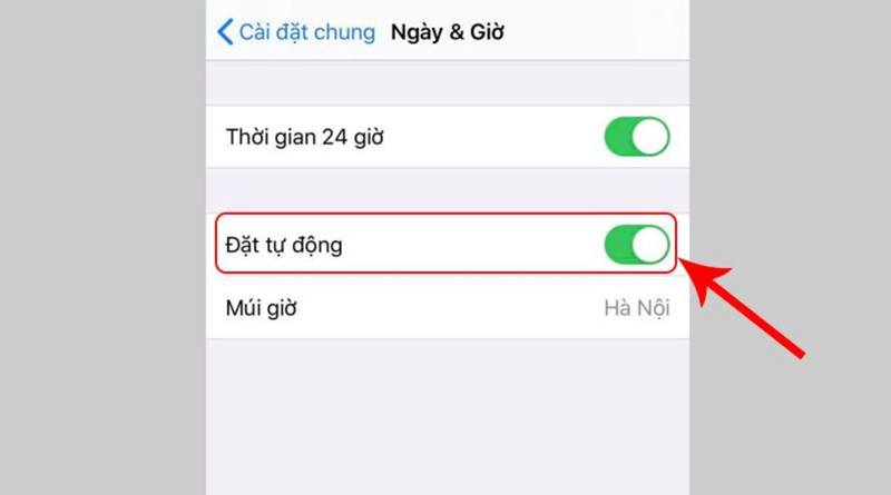 Kiểm tra thiết lập Ngày & Giờ xem đã đúng chưa