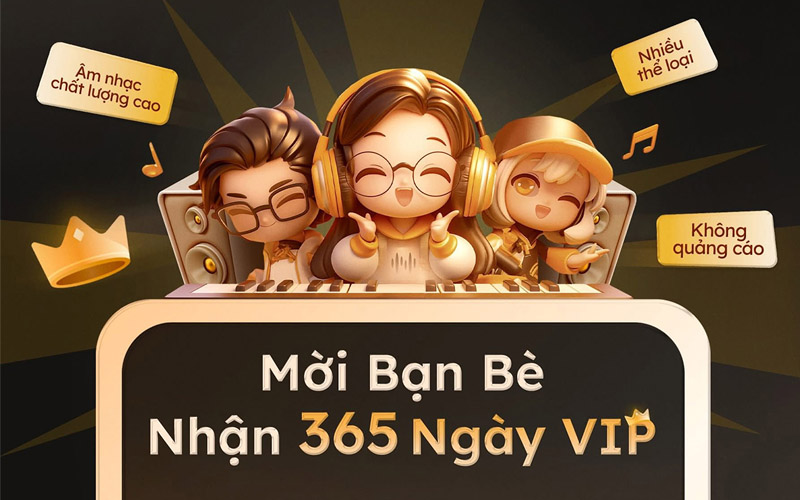 Tìm hiểu chương trình nhận miễn phí 1 năm VIP NhacCuaTui