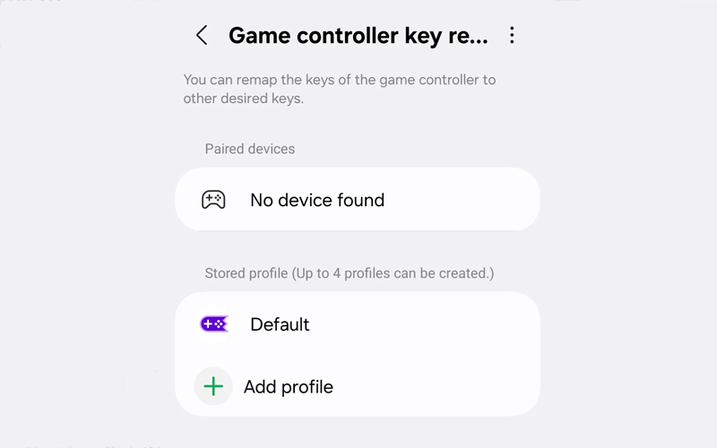 Tính năng Game controller key remapping của Game Booster+