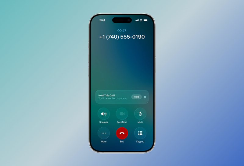 Hold Assist tự động theo dõi cuộc gọi và thông báo khi có người bắt máy