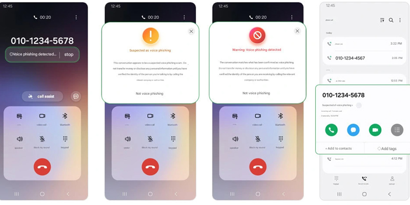 Tính năng phát hiện giọng nói lừa đảo 