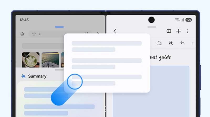 Ghi chú thông minh trên Galaxy Z Fold7