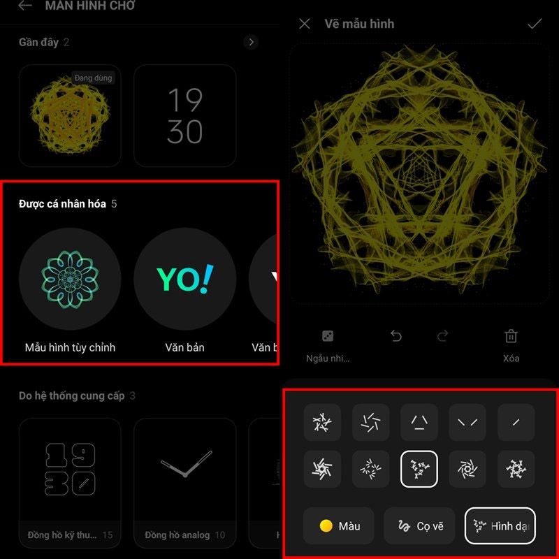 Tùy chỉnh hiển thị để màn hình chờ sinh động hơn
