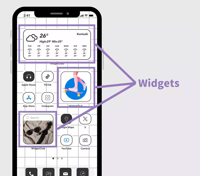 Widget trên điện thoại thông minh