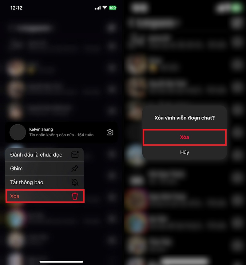 Cách xóa toàn bộ tin nhắn Instagram