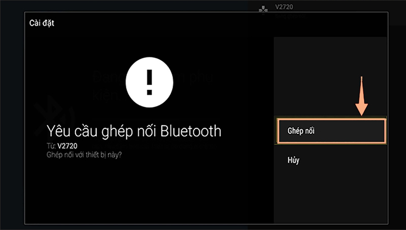 Chọn “Ghép nối” là hoàn thành
