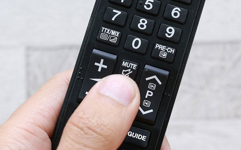 Nhấn nhầm nút MUTE trên remote điều khiển
