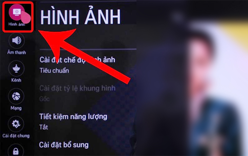 Chọn vào mục “Tất cả cài đặt” rồi chọn vào “Hình ảnh”