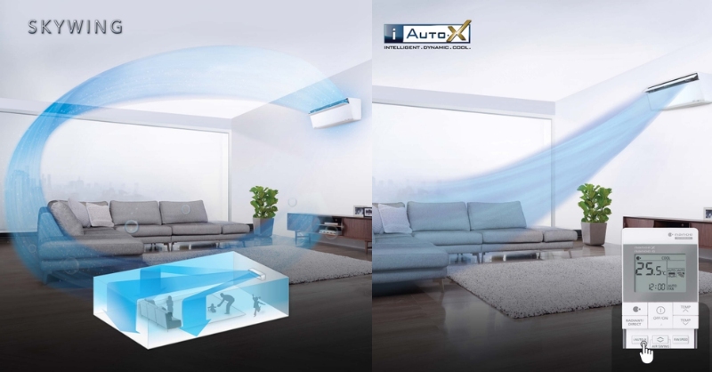 Công nghệ iAUTO-X, SKYWING trên điều hòa Panasonic 1 chiều dòng VU
