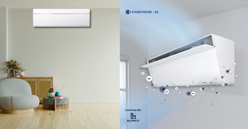 Công nghệ nanoe-G trên điều hòa Panasonic 1 chiều dòng VU