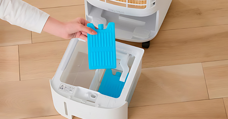 Sử dụng đá khô cho quạt điều hòa
