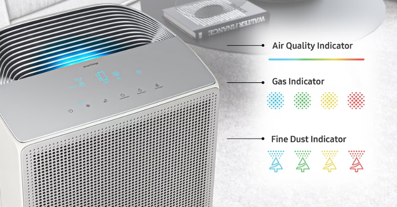 Chỉ số PM10, PM2.5 và PM1.0 trên máy lọc không khí giống hệt nhau