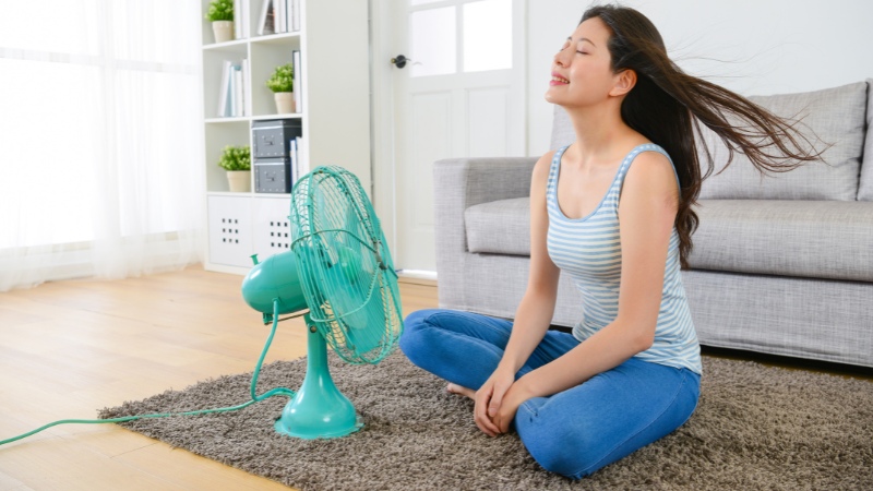 Quạt thường phù hợp với nhu cầu làm mát tức thời