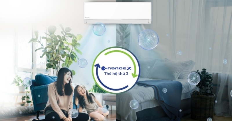 Công nghệ nanoeX thế hệ 3 trên Panasonic CU/CS-XU24BKH-8