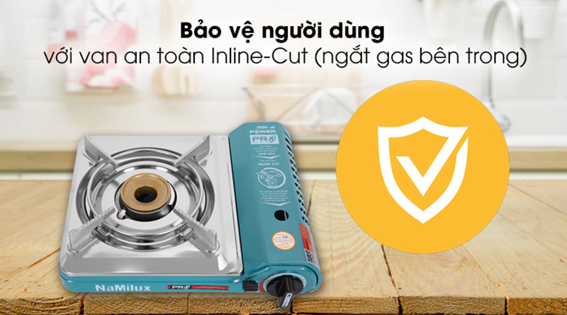 Chọn bếp gas có tính năng an toàn đi kèm