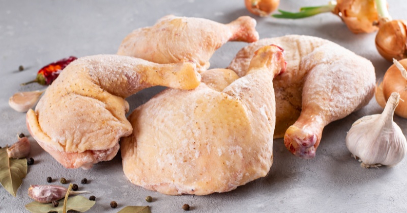 Lò chiên không dầu rã đông thịt gà