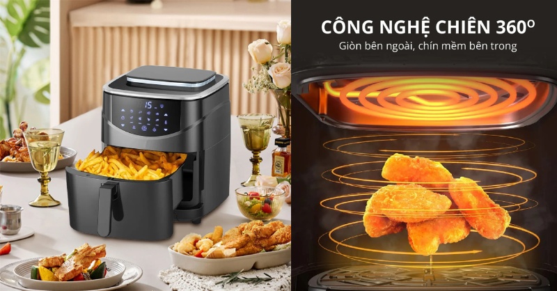 Nấu chín đều mà không cần đảo nhờ công nghệ nhiệt lưu 360 độ
