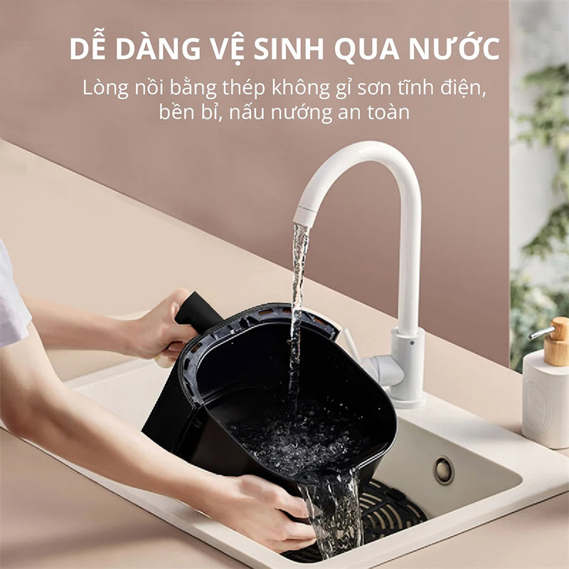 Vệ sinh dễ dàng, tiện lợi và tiết kiệm thời gian