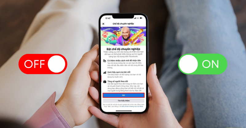 Cách bật, tắt chế độ chuyên nghiệp trên Facebook