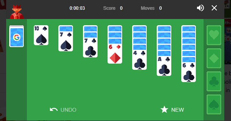 Tìm hiểu tất tần tật về chơi Solitaire trên Google