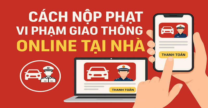 Cách nộp phạt vi phạm giao thông online nhanh chóng tại nhà